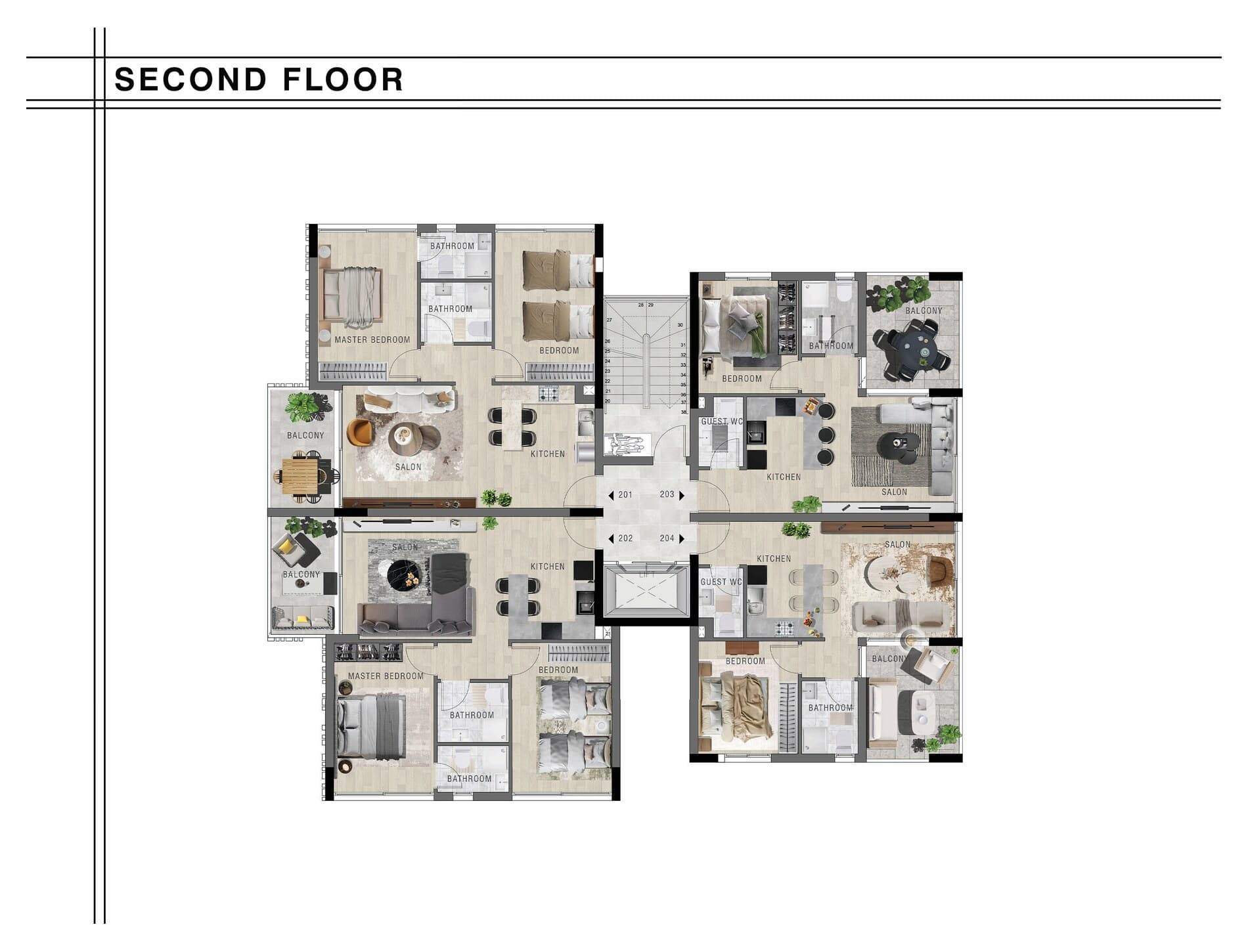 Second Floor plan — Aradippou 587